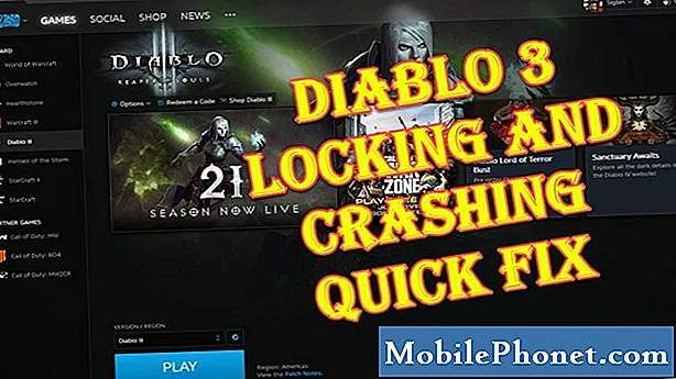 Diablo 3 lukustamine ja kokkupõrge Kiirparandus