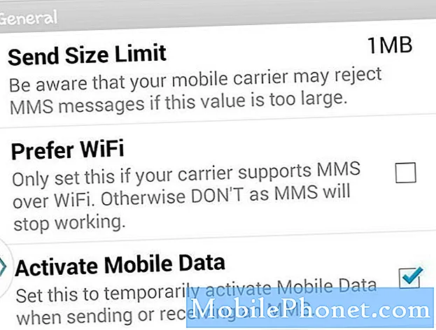 Wi-Fi ve diğer mesajlaşma sorunları olduğunda MMS gönderemeyen / alamayan Samsung Galaxy S7'yi düzeltin