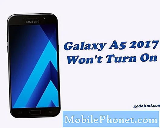 Galaxy A5 não liga, a tela permanece preta, outros problemas