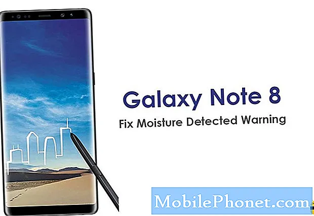 Galaxy Note8 מציג שגיאת זיהוי לחות, מופעל מחדש בעת שימוש באפליקציות מסוימות