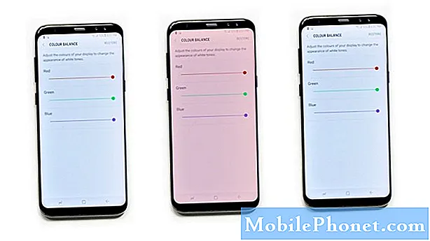 Galaxy S8 ekraani värvimuutuse probleem, ekraani vilkumise probleem ja muud probleemid