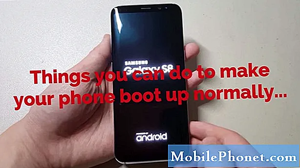 Galaxy S8 fastnat i startslingan, går inte förbi skärmen "Installera systemuppdatering"