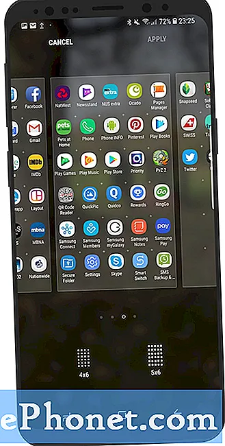 La disposition de l'application Galaxy S9 a été modifiée après une mise à jour, sans réception de messages texte