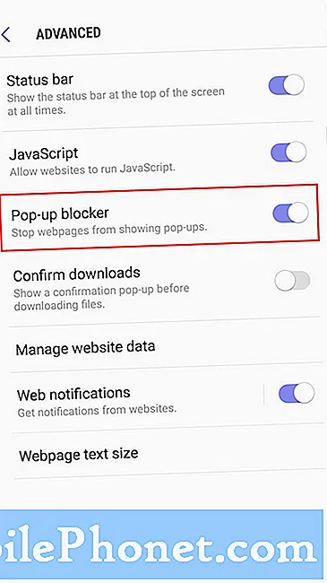 Kaip blokuoti iššokančiuosius skelbimus „Samsung“ internete („Android 10“)
