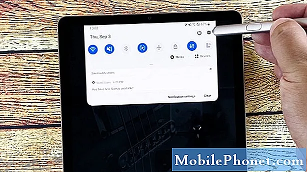Cómo habilitar el porcentaje de batería en la barra de estado de Galaxy Tab S6
