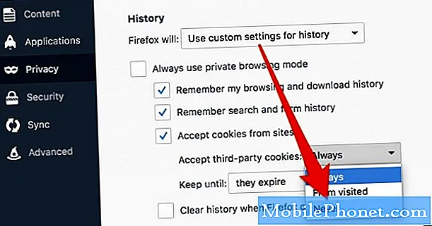 Cum se blochează cookie-uri terțe pe Galaxy S20 (browser Chrome)