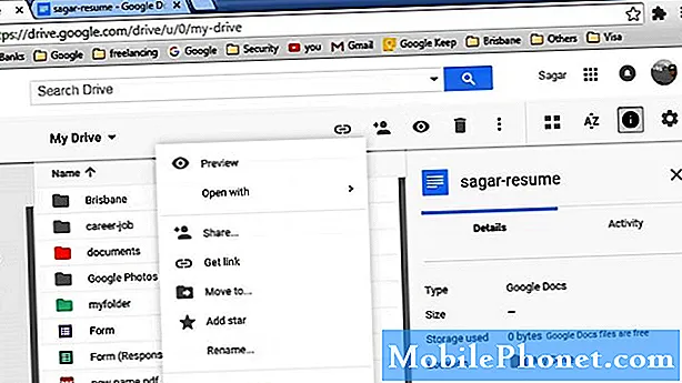 Sådan ændres Google Drive-tema på Galaxy S20 Dark Mode