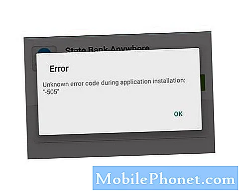सैमसंग गैलेक्सी S6 "अज्ञात त्रुटि कोड को स्थापित करने के दौरान कैसे ठीक करें: -505" त्रुटि