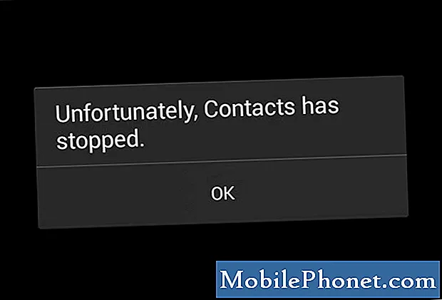 Hvordan fikse Samsung Galaxy S7 "Dessverre har kontakter stoppet" feil