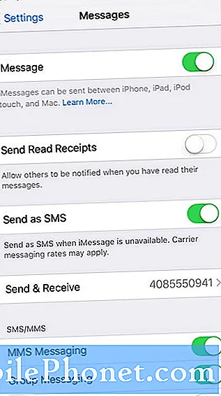 A javítás nem küld és nem fogad SMS-eket a Galaxy A10-en sms nem működik