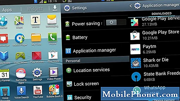 Slik avinstallerer du apper fra Samsung Galaxy J6 Plus-opplæringen