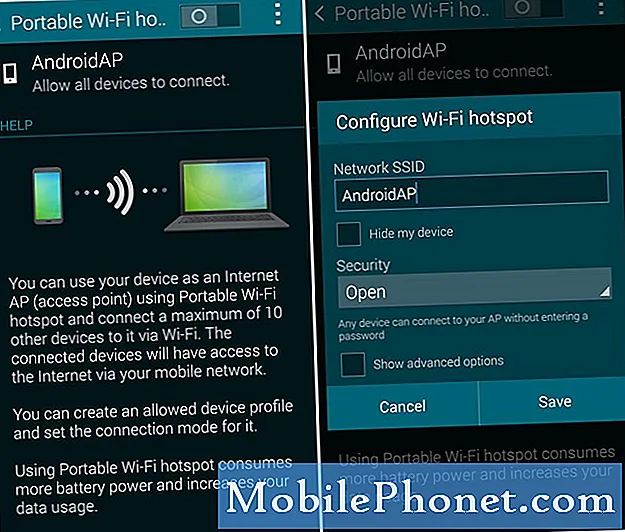 Kā lietot mobilo tīklāju Galaxy S10 darbības, lai iestatītu un izmantotu S10 kā bezvadu maršrutētāju