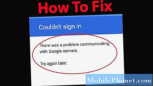 Problem med kommunikation med Google-serverfejl