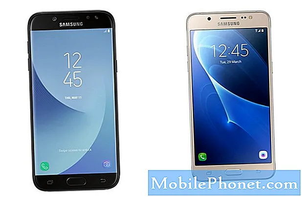 Samsung Galaxy J7 (2017) vs Galaxy S8 teknisten tietojen vertailu