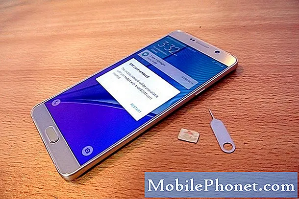 Neaptikta „Samsung Galaxy Note 5“ SIM kortelės problema ir kitos susijusios problemos