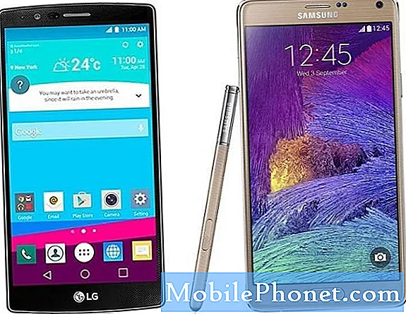 Samsung Galaxy Note 5 vs LG G4 Pro - rygteopstilling og forhåndsvisning