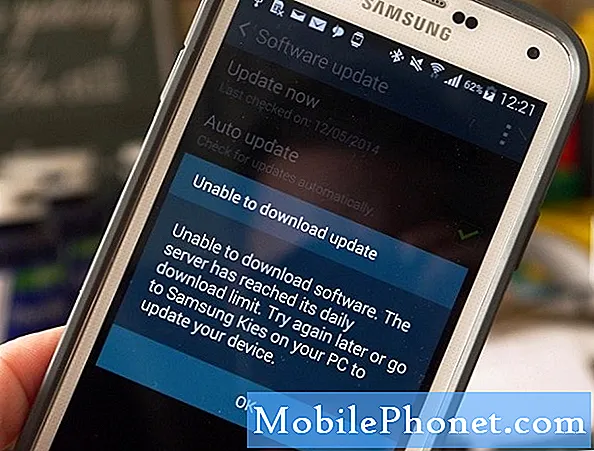 सैमसंग गैलेक्सी S5 अपडेट उपलब्ध समस्या और अन्य संबंधित समस्याओं को प्रदर्शित नहीं करता है