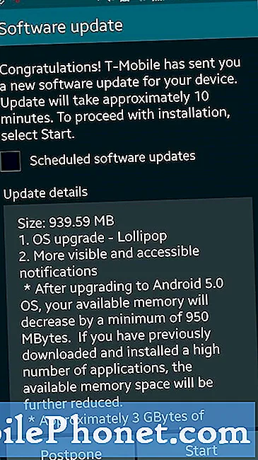 Chyba aktualizace Samsung Galaxy S5 „Nepodařilo se aktualizovat software K aktualizaci proveďte SKT USIM“, další problémy s aktualizací