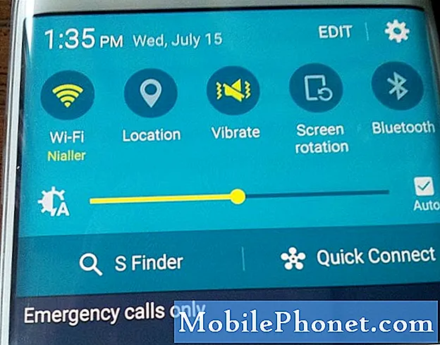Samsung Galaxy S6 Edge menunjukkan "Panggilan kecemasan sahaja", ikon Mel Suara tidak akan hilang & masalah lain