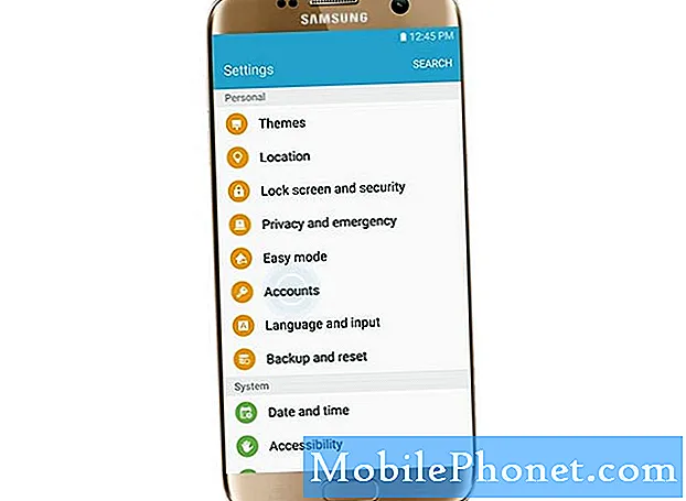 Samsung Galaxy S7 Edge: Cara Menambah / Menghapus Samsung Anda, akun Google, memperbarui informasi, mengaktifkan sinkronisasi