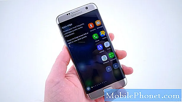Skrin Samsung Galaxy S7 yang dipecahkan menjadi hitam