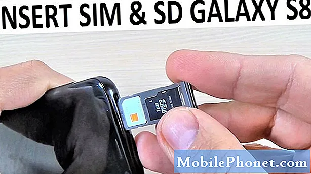 Samsung Galaxy S8 + simkaartlezer werkt niet nadat hij nat is geworden