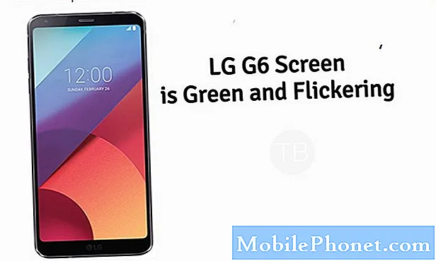 L'écran résolu du LG G6 est vert et scintillant