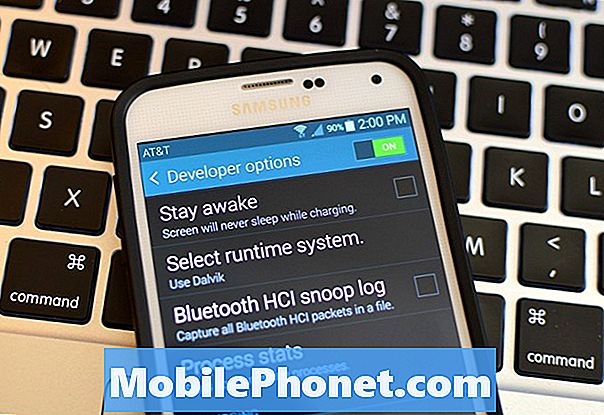 Samsung Galaxy S5: n kehittäjäasetusten ottaminen käyttöön