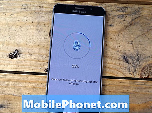Hoe de vingerafdrukscanner op de Galaxy Note 5 in te stellen