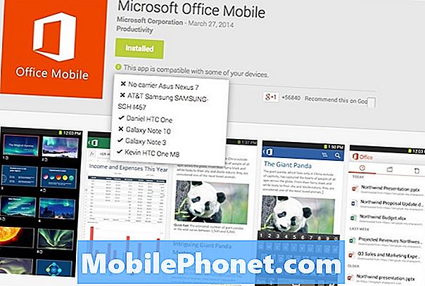 Så här installerar du Microsoft Office Mobile på ostödda Android Tabletter