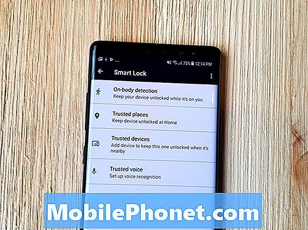 Ako používať funkciu Smart Lock a Preskočiť odtlačky prstov na Galaxy Note 8