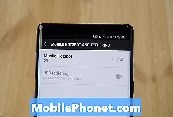 Galaxy Note 9: n käyttäminen mobiilipisteinä