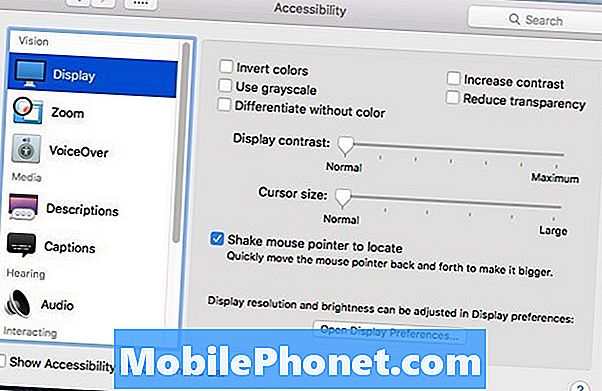 Cum să dezactivați gestul indicatorului mouse-ului în OS X El Capitan