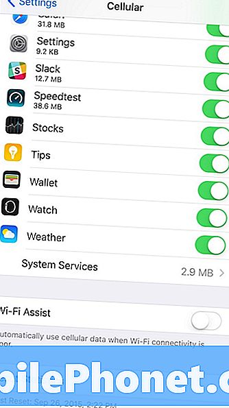 Wi-Fi Assistin poistaminen käytöstä iPhonessa ja tietojen tallentaminen