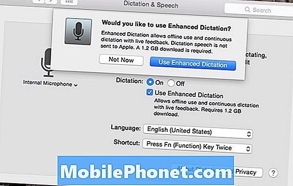 Miten diktaatio otetaan käyttöön OS X Yosemite -palvelussa