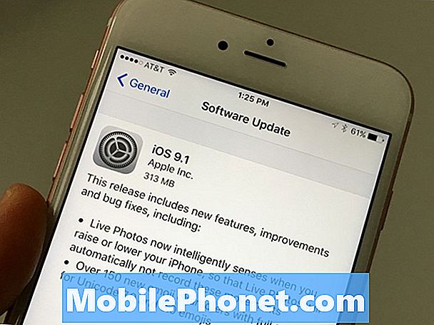 Sådan installeres iOS 9.1