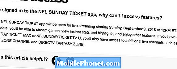 Časté problémy a opravy NFL Sunday Ticket - Články