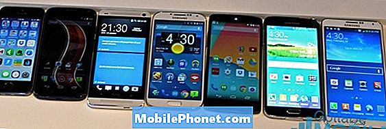 Samsung Galaxy S5 vs 3. megjegyzés, Galaxy S4, iPhone 5s, Nexus 5 (Fotók)
