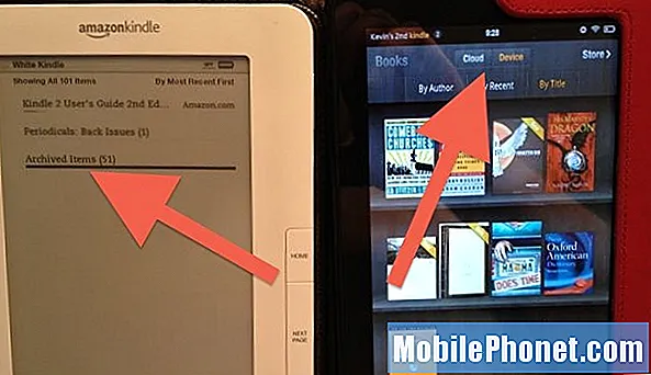 A Kindle Fire más módon kezeli az archivált könyveket, mint a többi Kindle