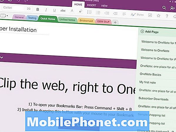 Πώς να αποσπάσετε μια ιστοσελίδα στο OneNote σε συσκευές iOS