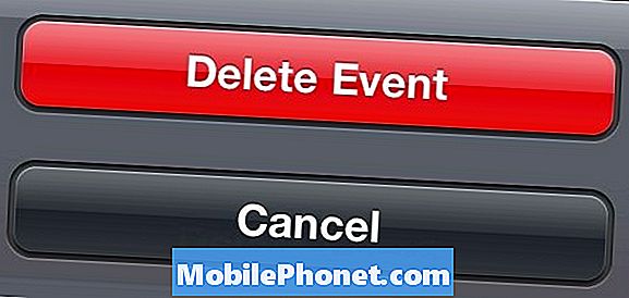 Tapahtuman poistaminen iPhonen kalenterista