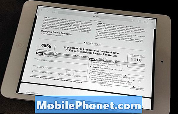 Nodokļu paplašinājuma failu ievietošana no iPhone, iPad vai datora (4868. veidlapa)