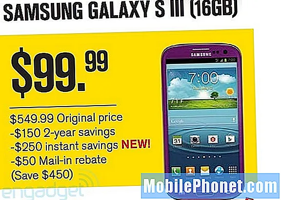 Galaxy S3 สีม่วงถูกผูกไว้สำหรับ Sprint ข้างหน้า Galaxy S4